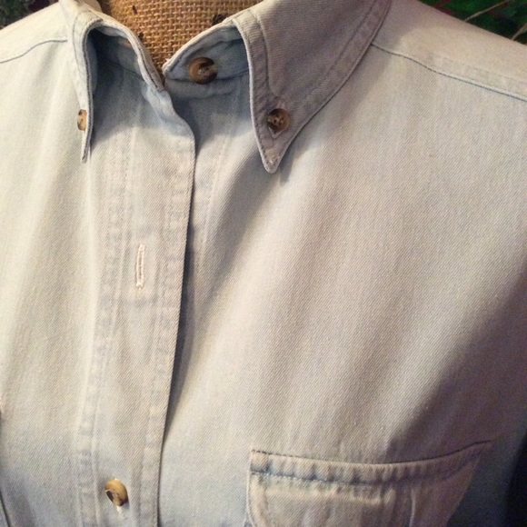Vintage acid washed denim shirt - Picture 2 of 5